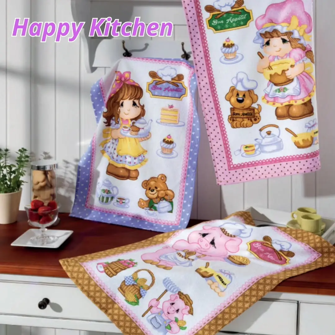 Pano de Prato Happy Kitchen Dohler Brumtex - Içara SC
