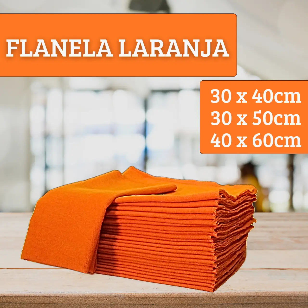 Flanela Laranja Brumtex - Içara SC