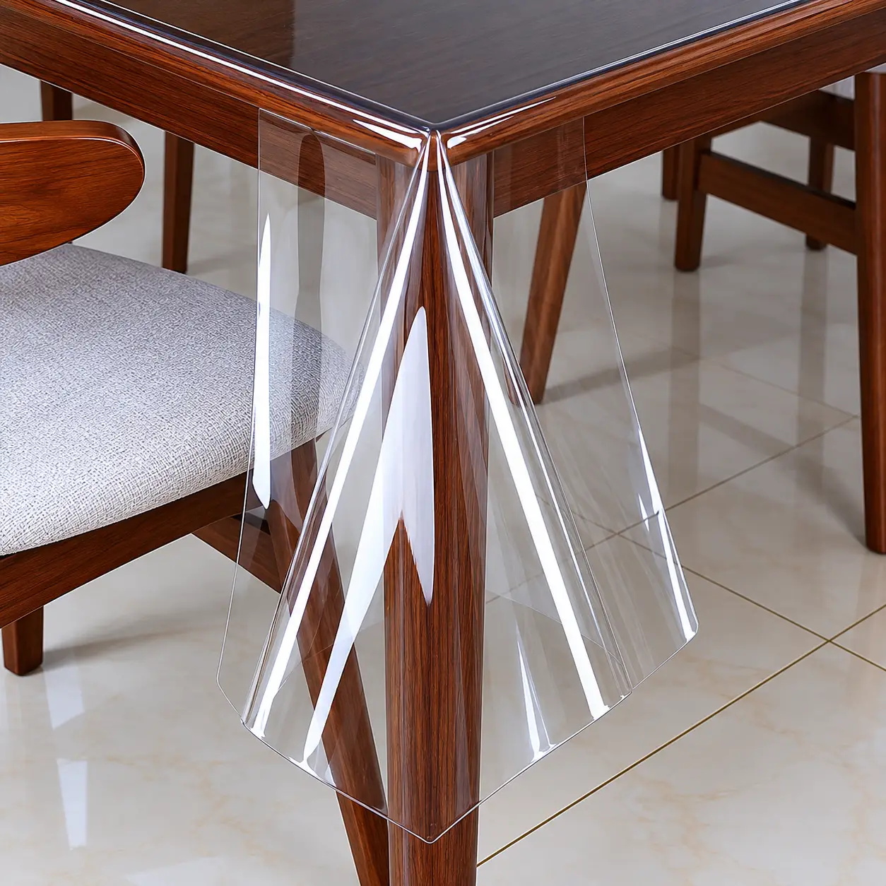 Toalha de Mesa Transparente Cristal 2